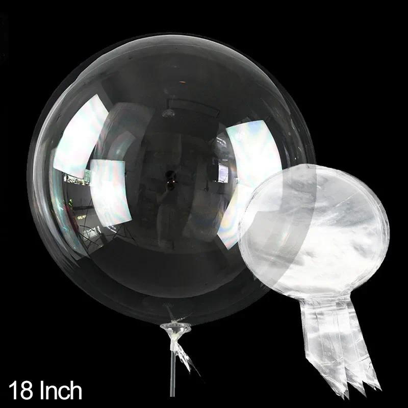 10pcs Transparent Popo Bubble Balloon Transparent inflatable helium balloon bounce out blitz Wedding birthday party decoration