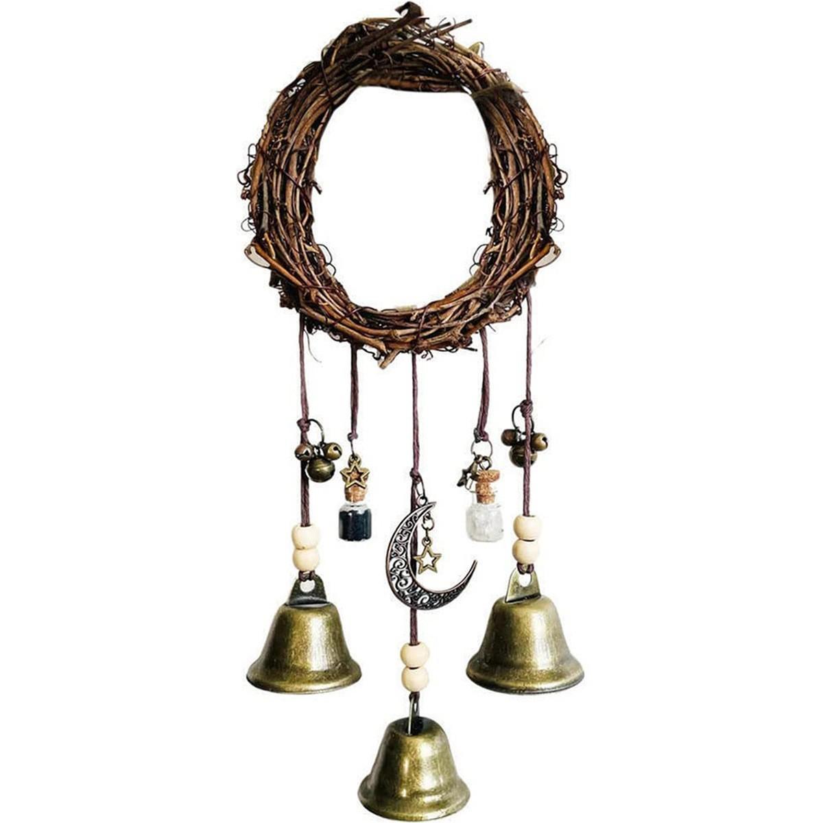 Witch Bell Door Handle Protection Wind Chime Metal Craft Outdoor Garden Decoration, Wind Chime Decorative Artisans' Work