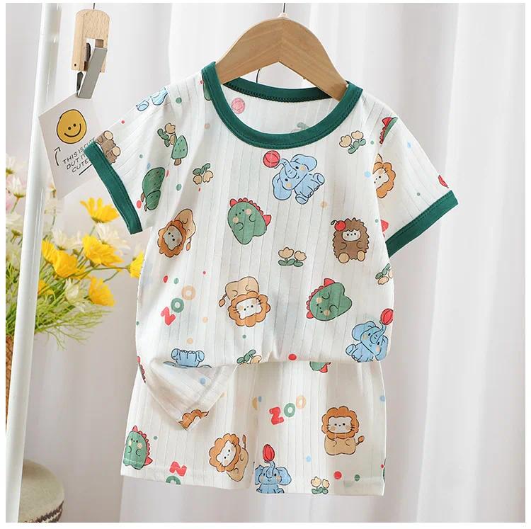 Baby Clothes New Summer Children's Clothing Children's Short Sleeved Shorts Suit Boys Girls Cotton T-shirts