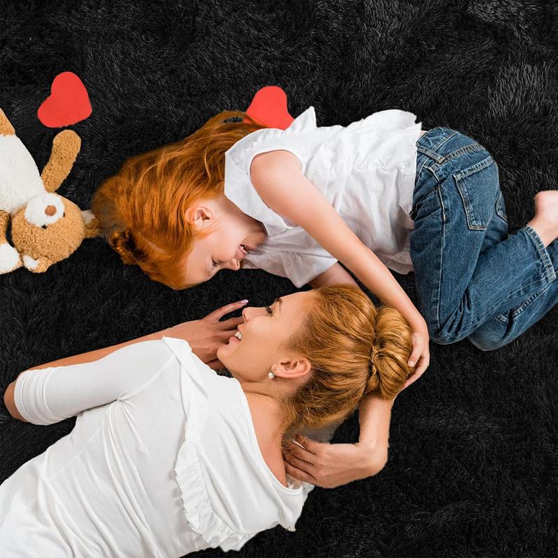 LOCHAS Ultra Soft Indoor Modern Area Rugs Fluffy Living Room Carpets for Children Bedroom Home Decor Nursery Rug Non-slip, Anti-skid,Gifts for friends