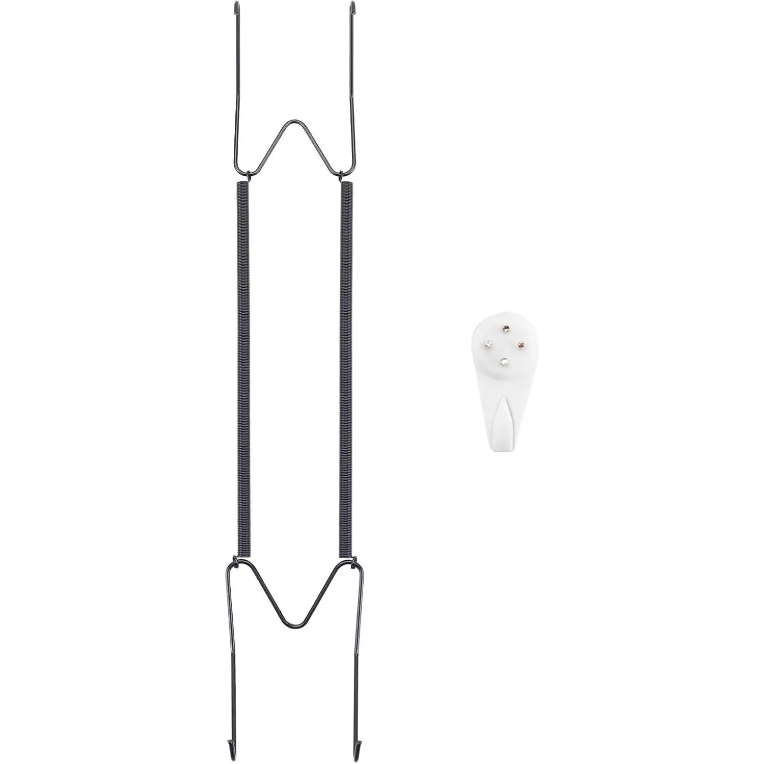 Plate Hangers Black for 16-20" Plates | Stainless Steel, Invisible Heavy Duty Wire, With Wall Hooks, For Displaying Plates, Platter, Dish, Decorative Plate