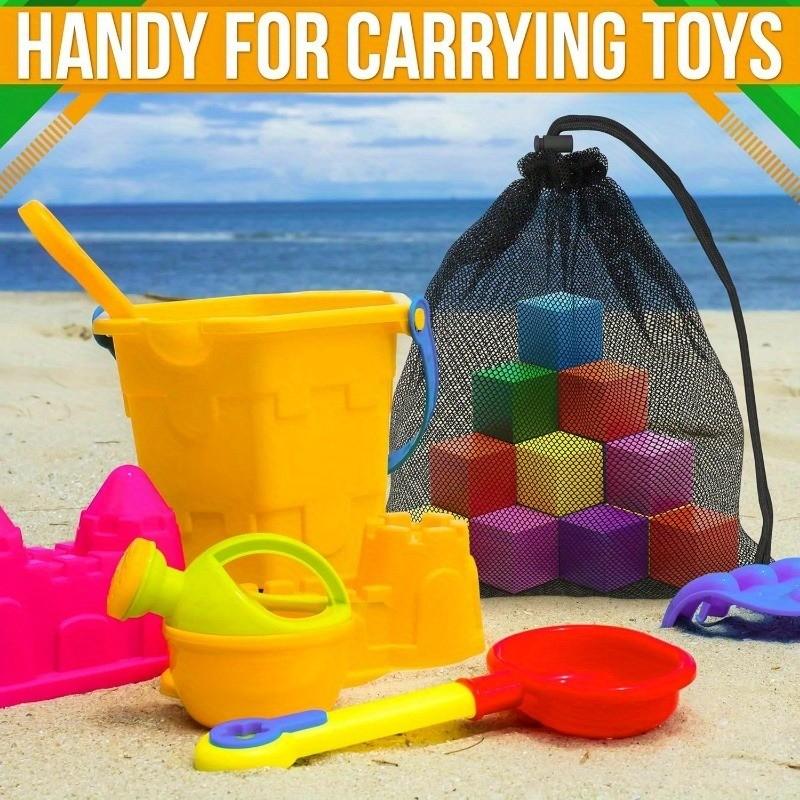 Drawstring Mesh Bag Set, Durable Lightweight Breathable Storage Bags, Ideal for Travel Swimming Sports Equipment Organization, Ball Bags, Gym Bags