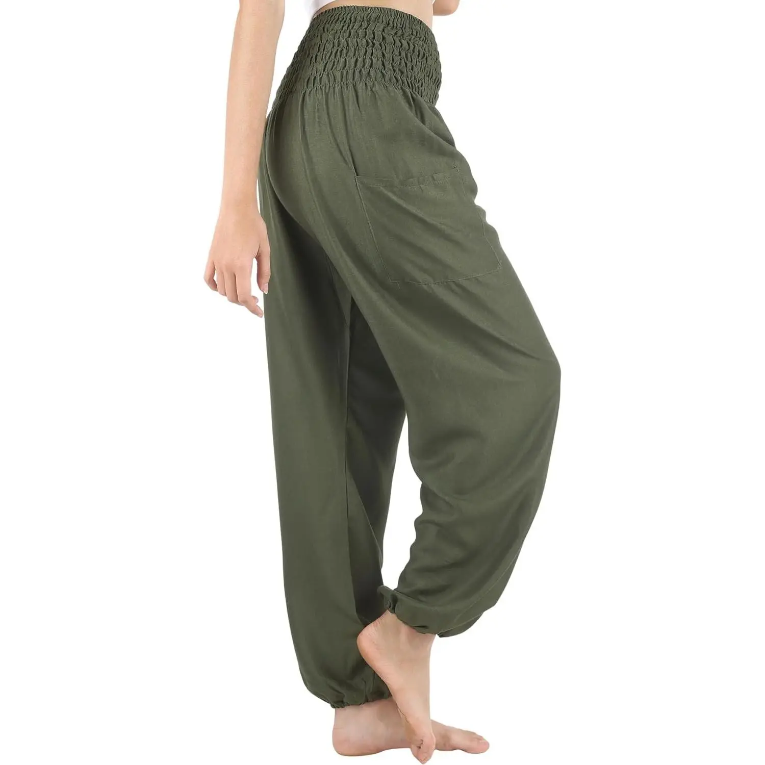 Women's Boho Harem Pants with 2 Pockets - Flowy Casual Lounge Trousers for Yoga Travel Hippie StyleGift