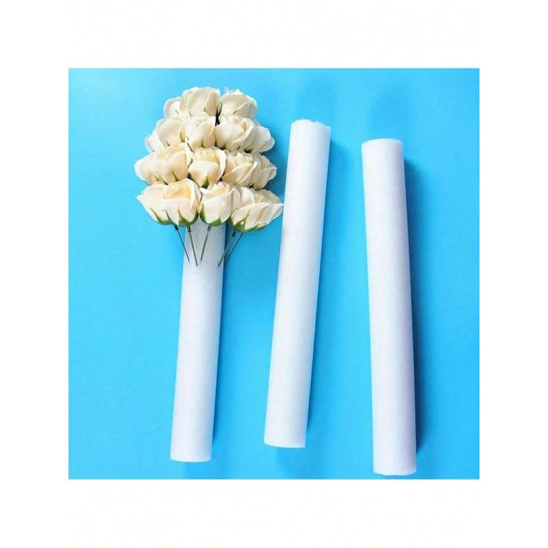 4 Pack Cylindrical Floral Foam Rods, Creative Floral Arrangement Sticks, DIY Floral Decoration, Sturdy Base Support For Fresh Flowers, DIY Bouquet Craft Supplies