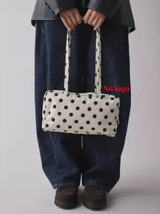 Nylon Bowler Bag, Top Handle Tote Bag with Key Leash, Casual Large Commuter Work Bag, Fashionable Shoulder Handbag for Everyday Use, Casual Handbag Satchel