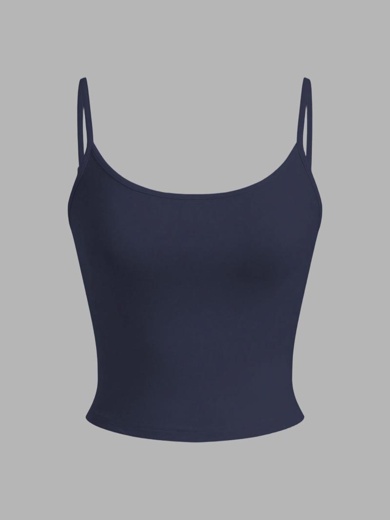 Women's Multi-Color Basic Slim Fit Cami Crop Top, Y2K Style Casual Wear, Perfect for Daily & Stylish Looks