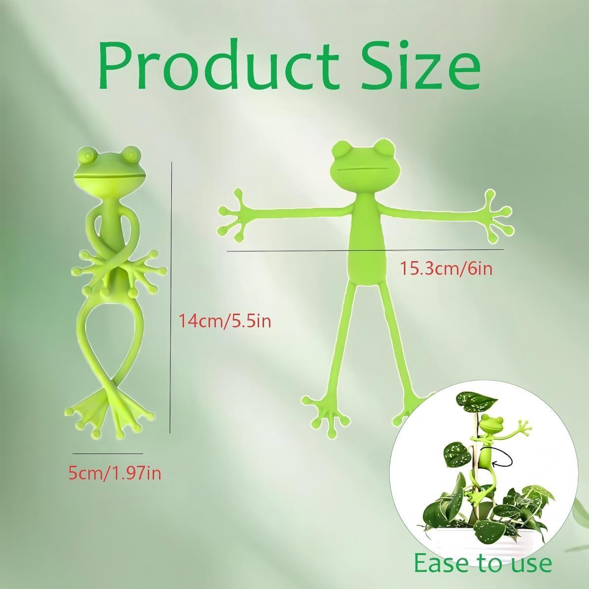 5pcs Frog Plant Support Clips, Indoor Outdoor Climbing Vine Fixing Clamps, Garden Decorative Arm Hangers