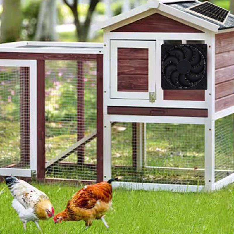 Efficient Solar Powered Exhaust Fan, Portable Solar Panel Air Extractor Ventilation Fan, Durable Solar Cooling Device, Perfect for Chicken Coops, Greenhouses, Sheds, Pet Houses, Rv, Reliable Outdoor Solar Ventilation Equipment for Multiple Scenarios