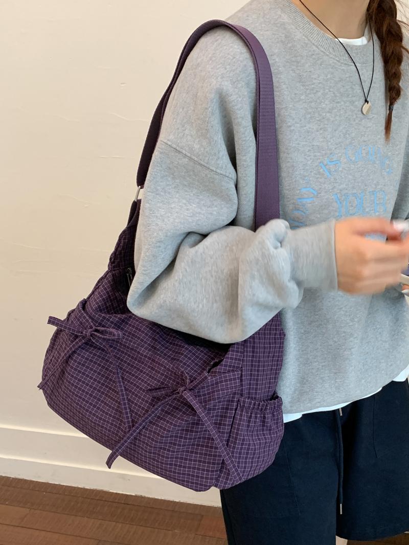 Stylish, Simple, Versatile One-shoulder Messenger Bag, Retro Plaid Underarm Bag, Casual Everyday Suitable for Shopping and Dating, Cross Body Bags, Fashionable Crossbody Bag