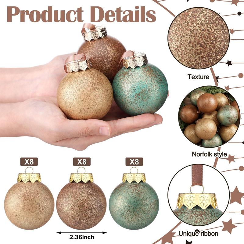 Christmas Clearance Sale Neutral Textured Christmas Ornaments Christmas Decoration  Neutral Christmas Farmhouse Vintage Christmas Tree Decorations, Nostalgic Decorative Items Christmas Decor for Xmas Tree Home Indoor Outdoor Party Holiday Decorations