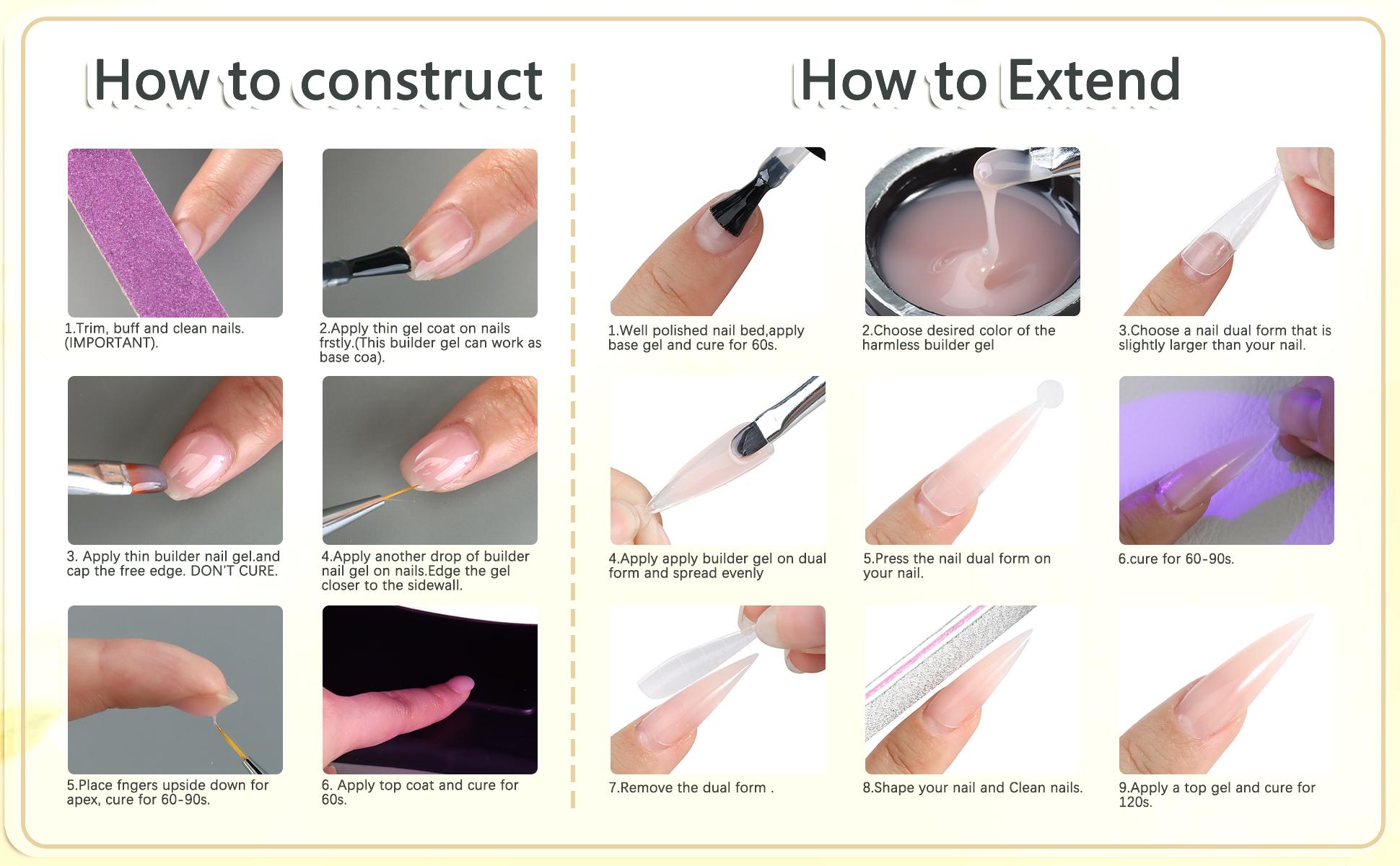 Fcozpjk Builder Gel for Nails, 4Colors Thickening Builder Nail Gel Clear Milky White Nude Pink Nail Strengthener Builder Gel Kit with Brush Pen Soak Off UV Gel Nail Extension Manicure Supplies Fcozpjk Builder Gel for Nails, 4Colors Thickening Builder Nail Gel Clear Milky White Nude Pink Nail Strengthener Builder Gel Kit with Brush Pen Soak Off UV Gel Nail Extension Manicure Supplies