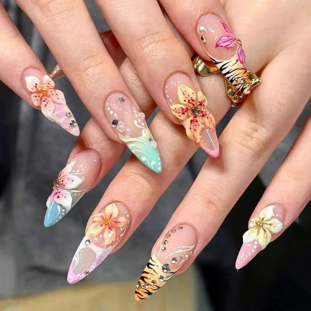 Corrugated flowers (with jelly glue)