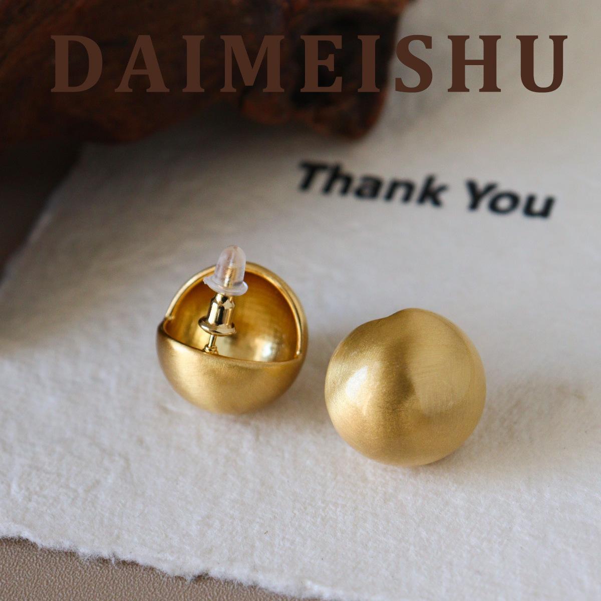 New Fashion Minimalist Geometric Circle Brushed Earrings Light Luxury High End 925 Silver Stud Earrings for Women