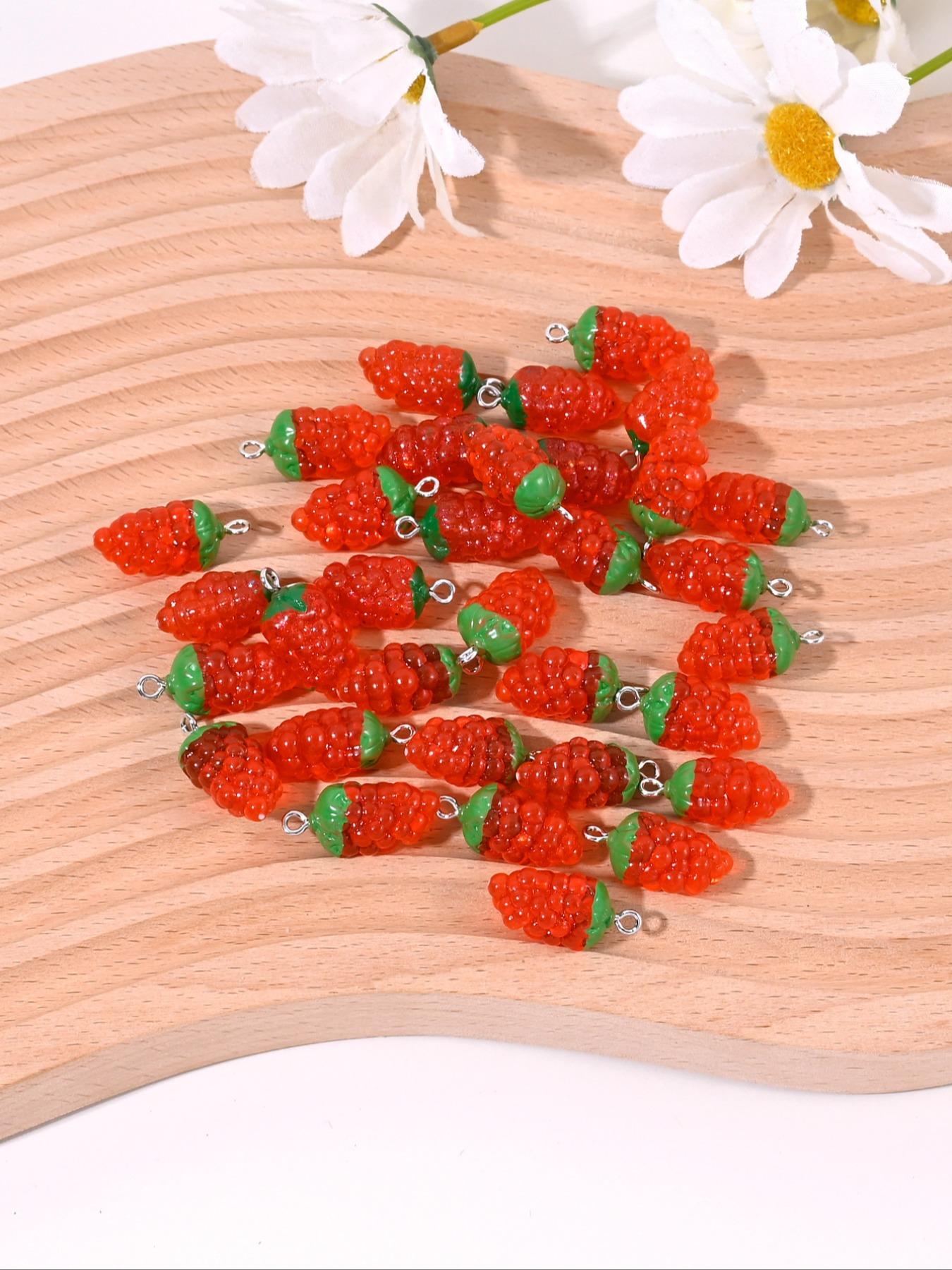 30 Cute Grape Charms for DIY Jewelry Making, Perfect for Earrings, Necklaces, Bracelets, Keychains, Daily Accessories