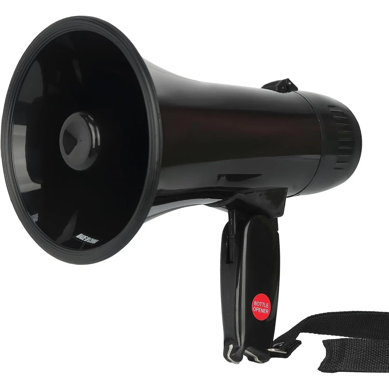 20 Watt Megaphone with Foldable Handle 4 Modes for Dog Walking Christmas Party Teacher Coaches Emergency with Bottle Opener