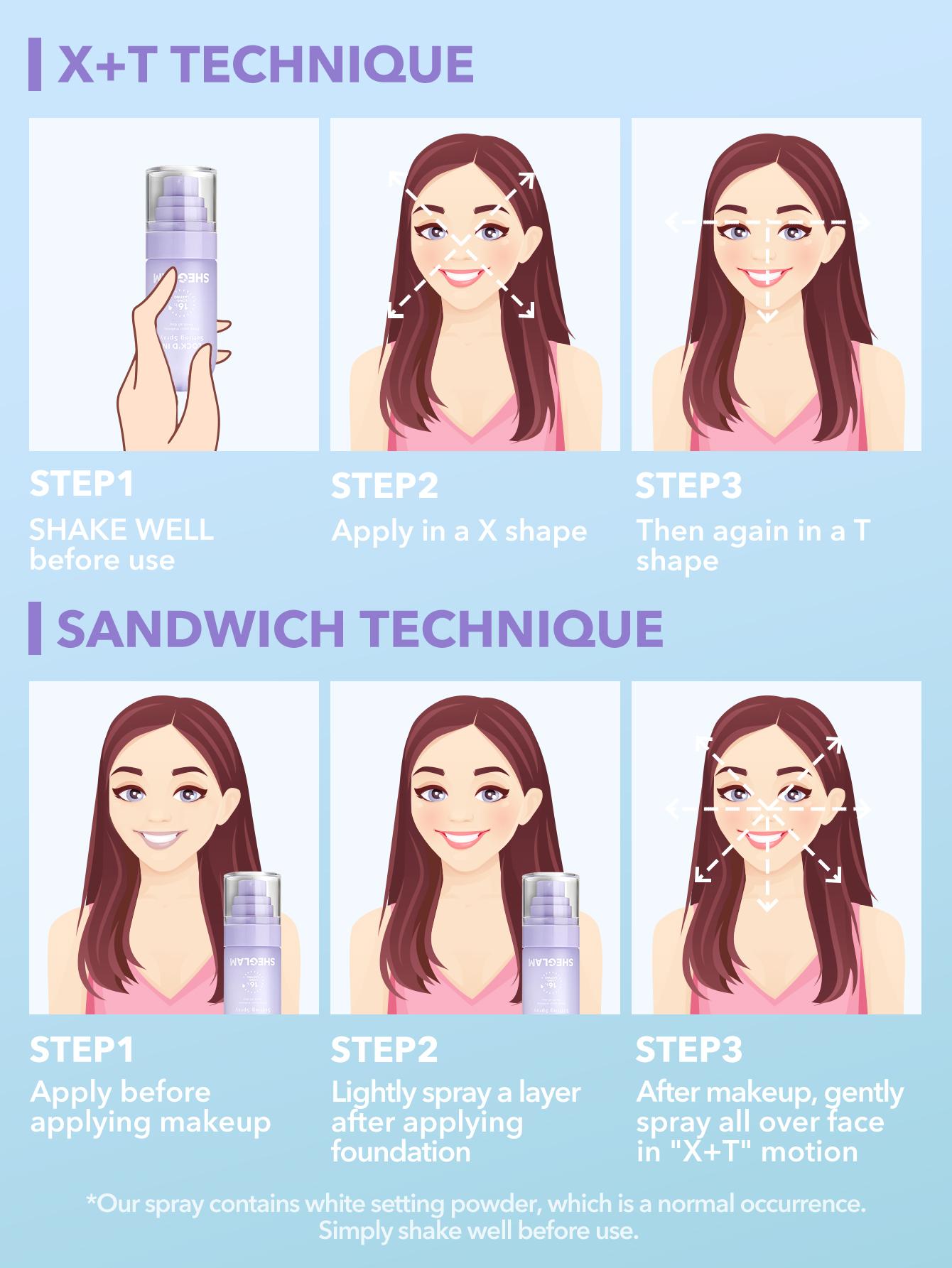 SHEGLAM Lock'D In Setting Spray 55ml Mattifying Effect Quick-Drying Long Lasting Makeup Locking Spray Oil-Control Non-Greasy Makeup Setting-Effortlessbeauty