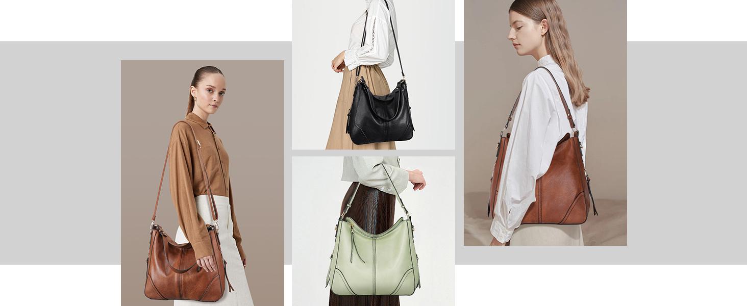 Crossbody Bags for Women Vegan Leather Purses and Handbags Bucket Bags Ladies Shoulder Purses for Everyday