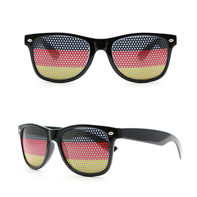 New Unisex Black Frame 42 Countries Flag Sun Glasses Decorative Spectacles Eyeglasses Frames for Party Women Men Sunglasses