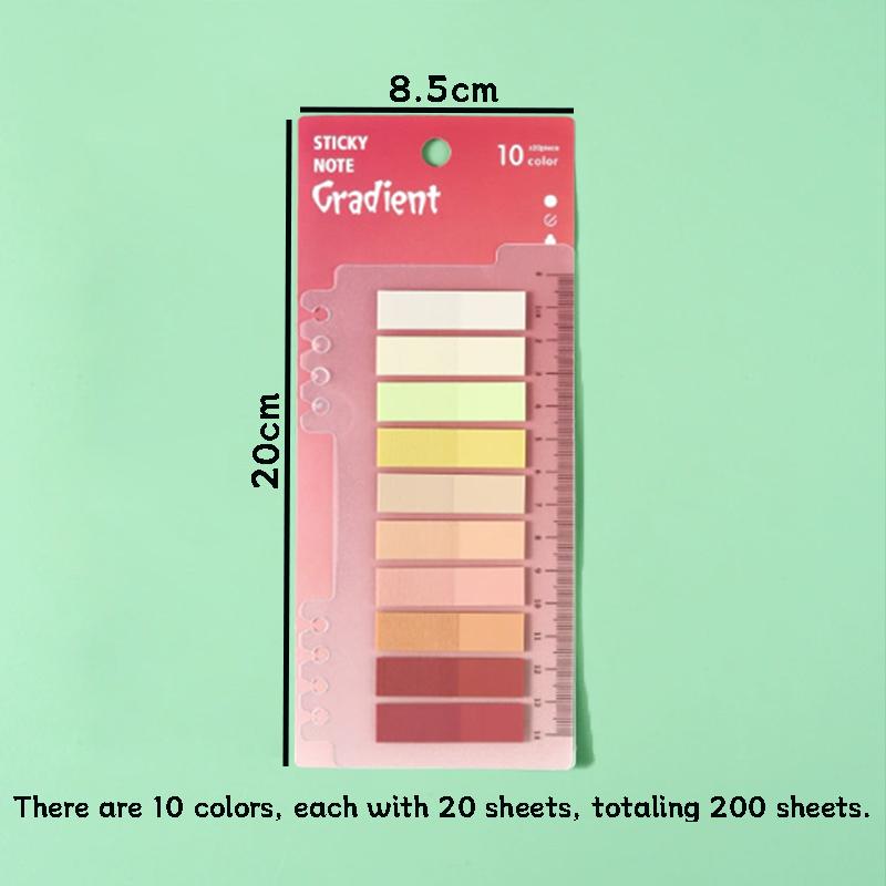 200sheets/pack Mixed Color Index Label Sticker, Multicolor Sticky Tab, Sticky Page Marker For Reading Note Book, Office Stationery & Supplies, Colorful Coated Tabs, Indexing Stickers