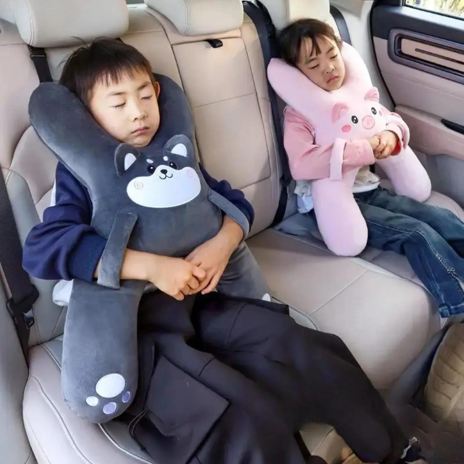 Playful Pig Face Plush Car Neck Pillow - Travel Accessories with Neck Support, Ultra-Soft Character Head Rest Cushion, Seat Belt Support, Anti-Head Leaning Sleep Aid, Camping Trip Cozy Car Accessory Playful Pig Face Plush Car Neck Pillow - Travel Accessories with Neck Support, Ultra-Soft Character Head Rest Cushion, Seat Belt Support, Anti-Head Leaning Sleep Aid, Camping Trip Cozy Car Accessory