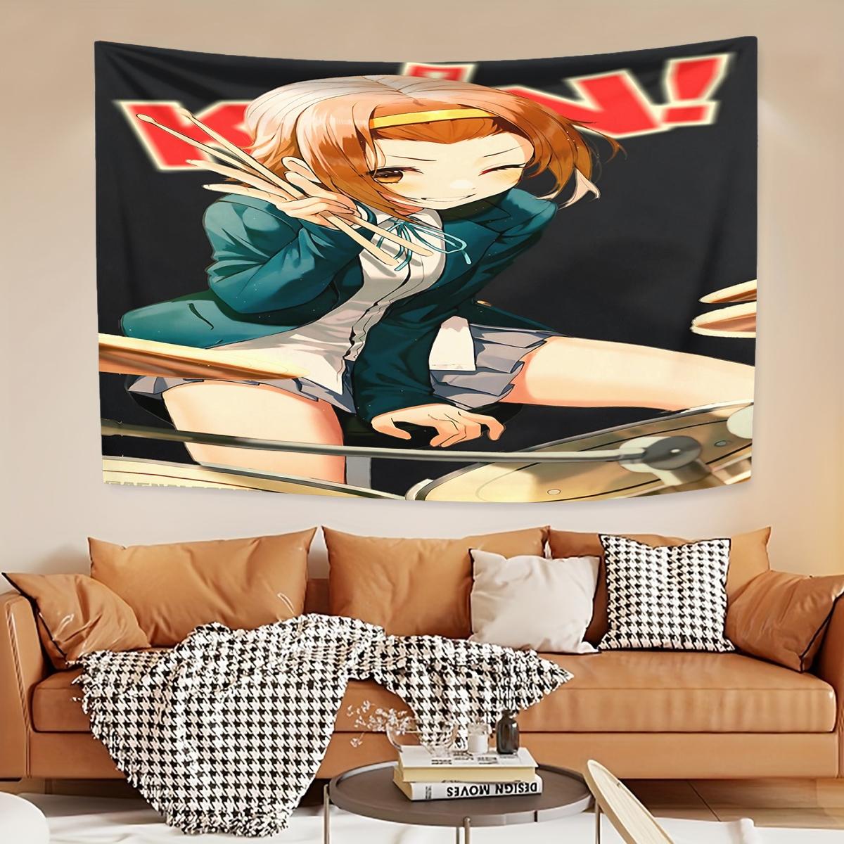 K-On!  Tapestry, Exquisite Patterns, Soft Fabrics, Perfect for Sofa or Bed Decoration, Comfortable Home Decoration, Bohemian Home Decoration
