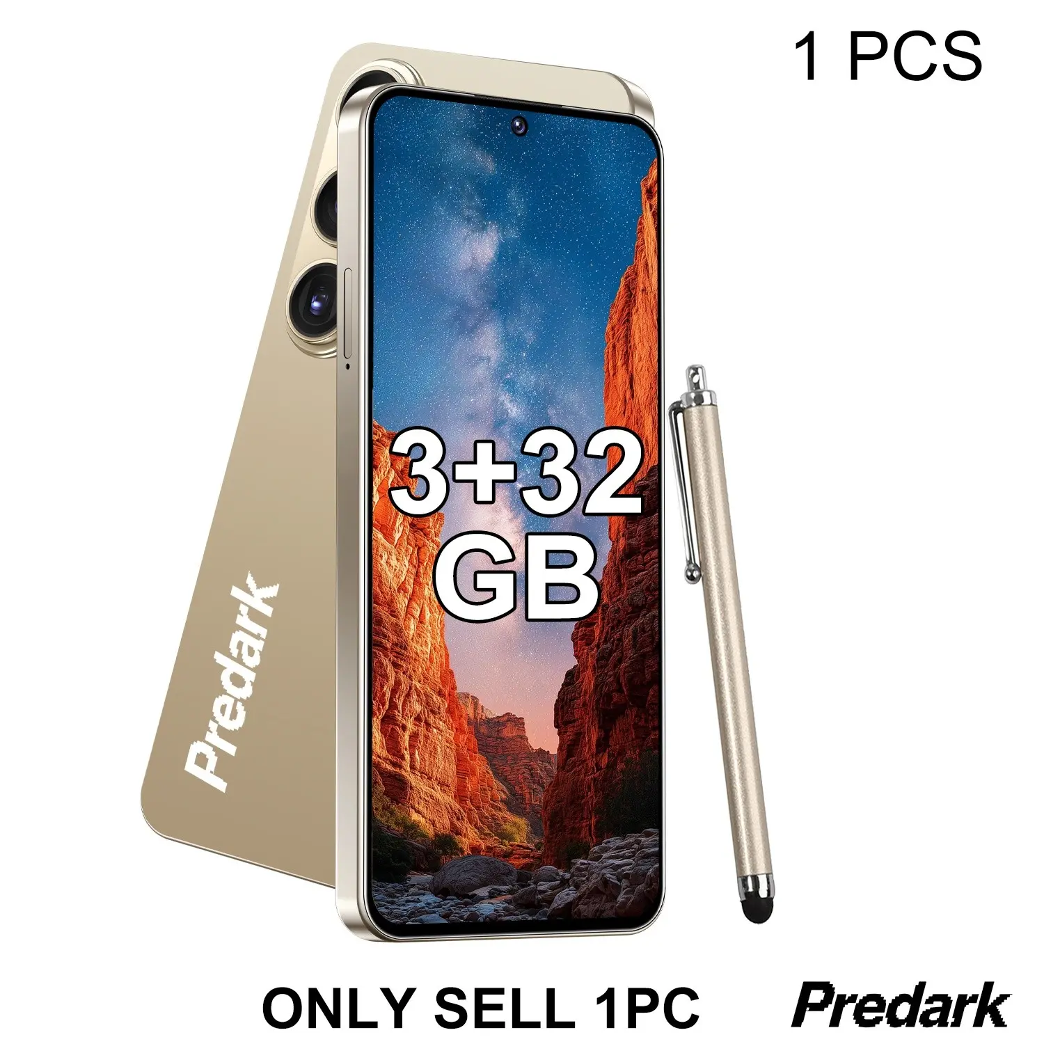 6.56-Inch High-Value Smartphone, 3+32g Expandable to 256GB, Dual 13mp Cameras, G85 Octa-Core Processor, 3200mah Battery, Android 12, 4g Full Network