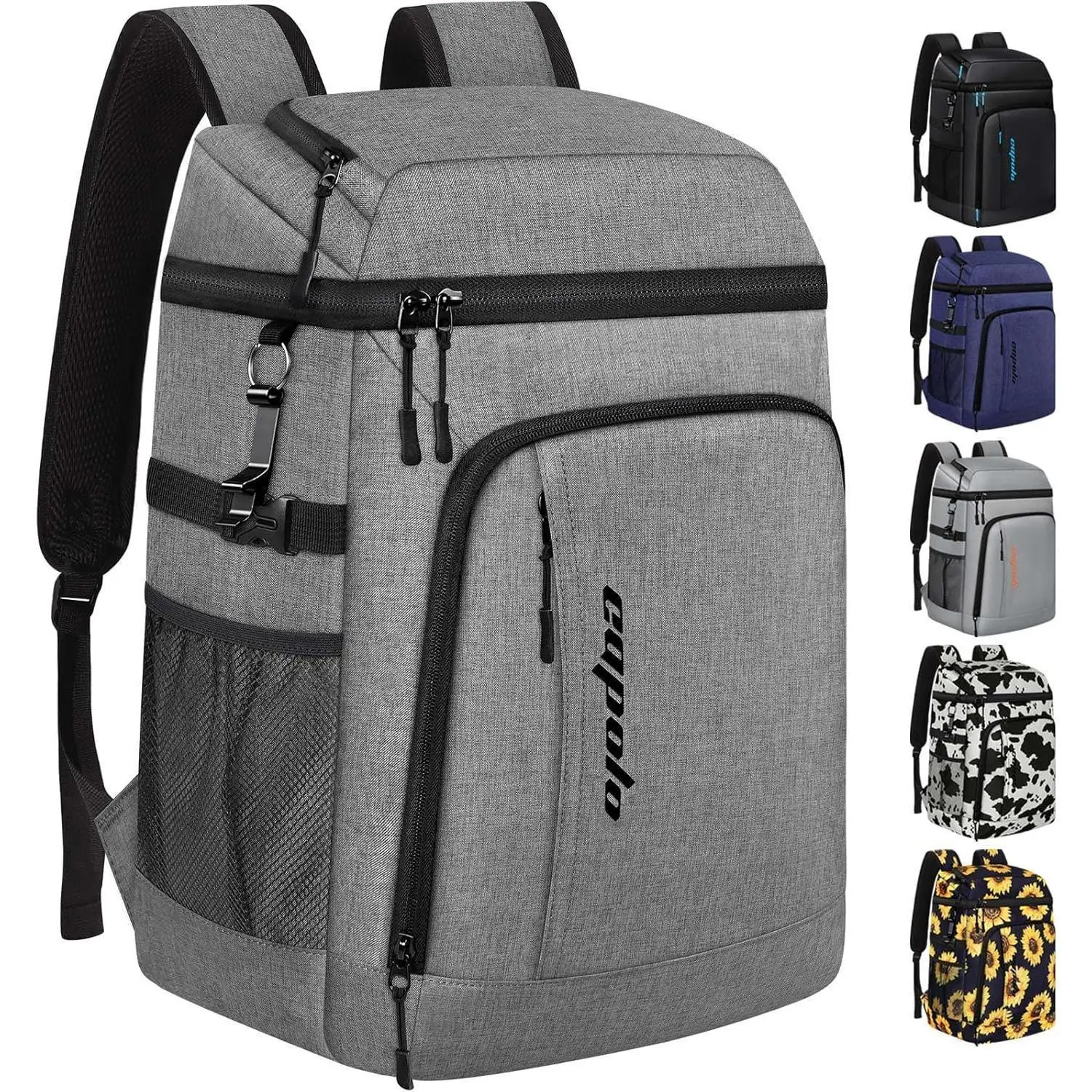PEVA Coated Insulated Cooler Backpack for Adults - 36-Can Waterproof Leak-Proof Soft Cooler with Seamless Press, Backpack Shape for Hiking Picnic, Cold Storage