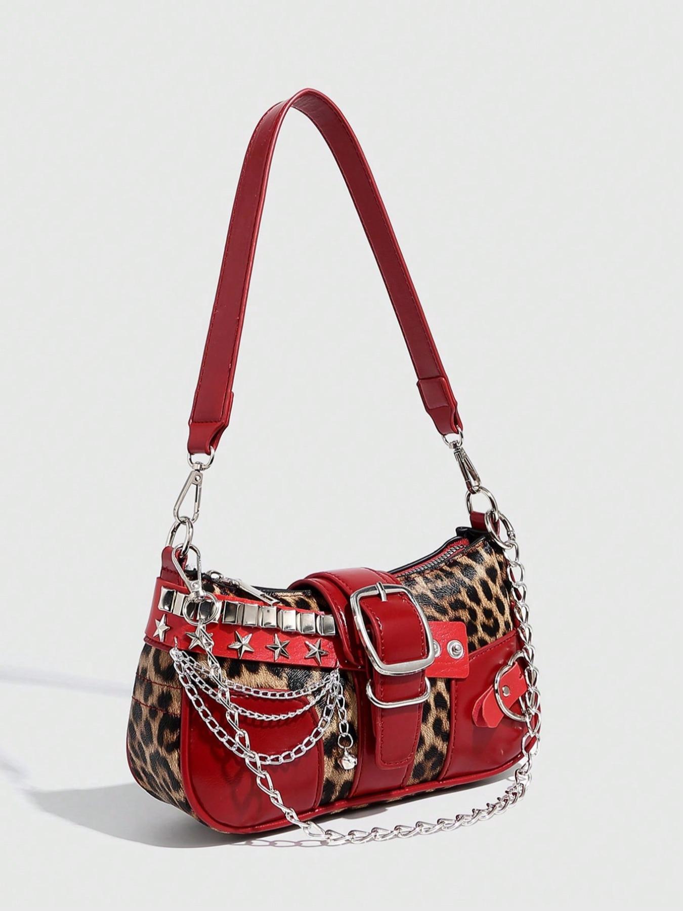 Women's Fashion Chain Strap Decorated Crossbody Bag, Casual Versatile Shoulder Bag for Daily Used, Trendy All-match Commuter Bag, Fashionable Bags