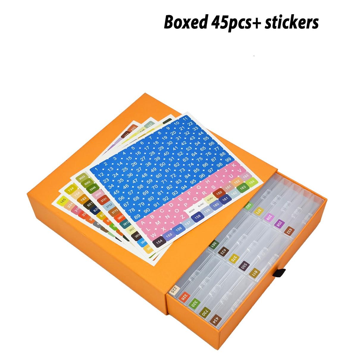 Diamond Painting Storage Containers, 15/30/45 Grid Art Organizer Tray with Lid, Bead Storage & Organization Box, Cloud Design Bottom