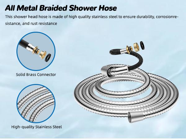 Hibbent Upgraded 5-spray 13'' Shower Head for Easy Reach, High Pressure Rainfall Showerhead Combo with 10-mode Handheld Spray, cUPC Certified ,12'' Extension Arm, 4-way Diverter, 71'' Hose, Showerhead Holder, Chrome Hibbent Upgraded 5-spray 13'' Shower Head for Easy Reach, High Pressure Rainfall Showerhead Combo with 10-mode Handheld Spray, cUPC Certified ,12'' Extension Arm, 4-way Diverter, 71'' Hose, Showerhead Holder, Chrome