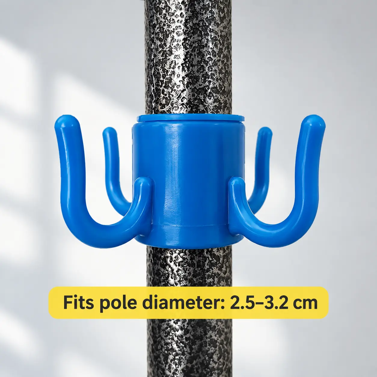Heavy Duty Plastic Umbrella Corner Hook for Medium Diameter Poles, Universal Canopy Support Adapter for Patio Garden Courtyard Beach Shade Tents, Market Stall Outdoor Sun Shade Tent Clip Holder with Anti Slip Grip