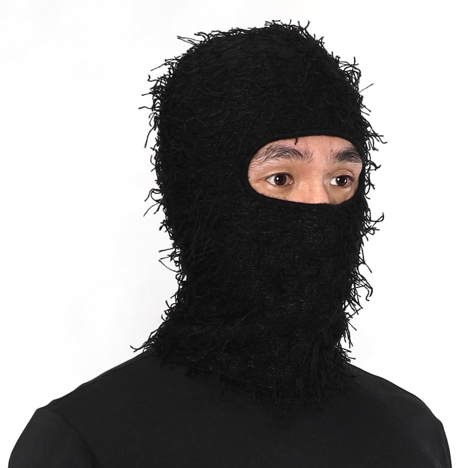 Balaclava Face Mask for Men and Women One Size Distressed  Full Face Knitted Ski Mask,Windproof Cool Snowboarding Motorcycle UV Protection Hat