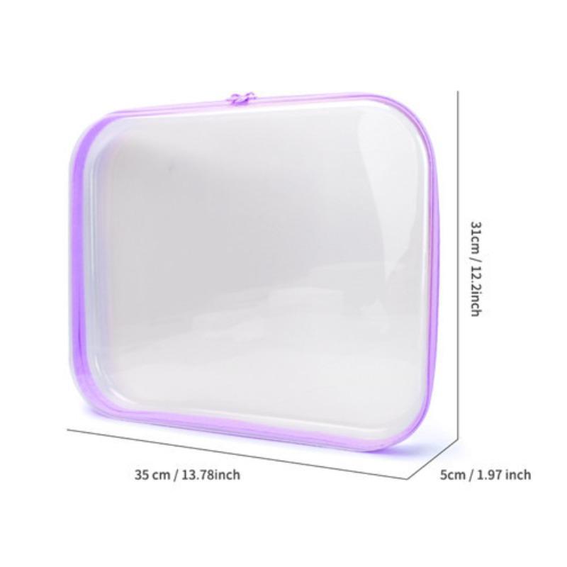 Transparent Storage Box Set, Toy Marker Makeup Organizer Bag, Cosmetic Storage Box, Home Socks Underwear Zipper Desktop Container, Universal Use, Multifunctional Organizer
