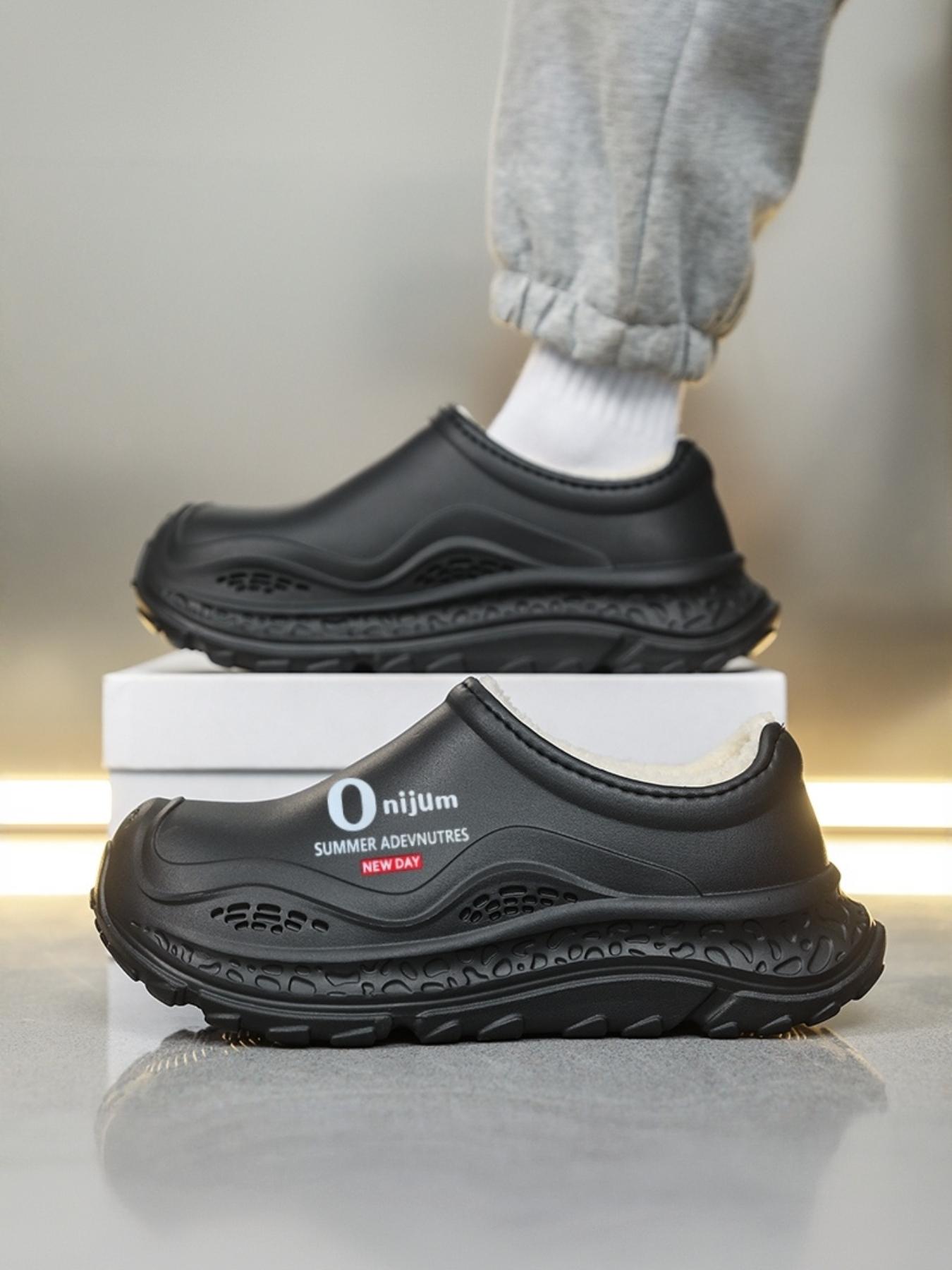 Thick Sole Anti-Slip Fleece Lined Warm Slippers, Durable Waterproof, Essential Winter Travel Shoes, Comfortable and Stylish