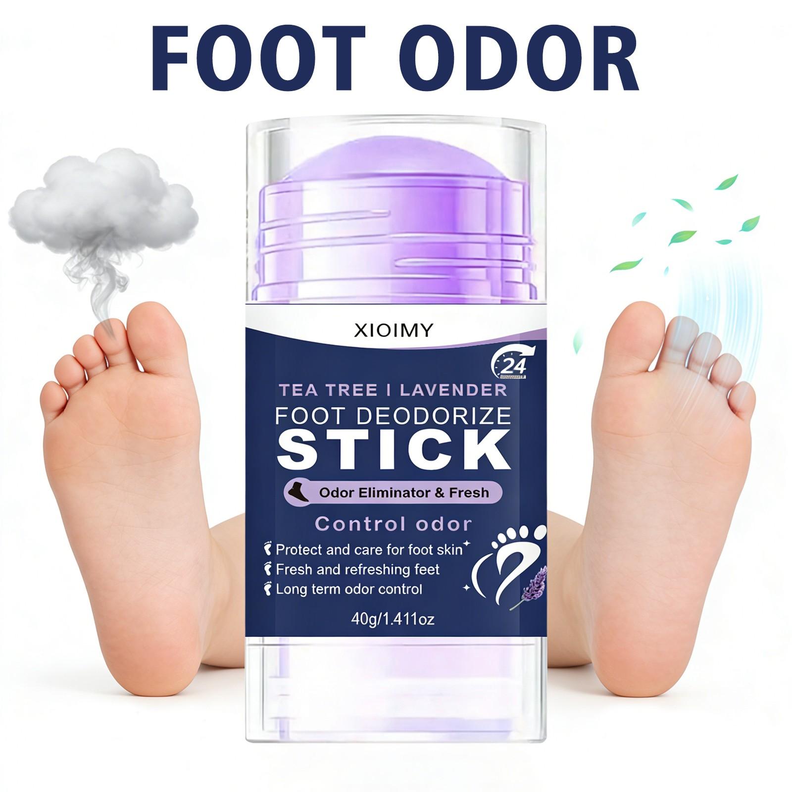Foot Odor Remover Balm, Foot Odor Eliminator For Feet, Long-Lasting Fresh Scent, Non-Greasy, Mint Fragrance, Unisex, Easy to Use, No Wash Needed, Cleansing & Deodorizing