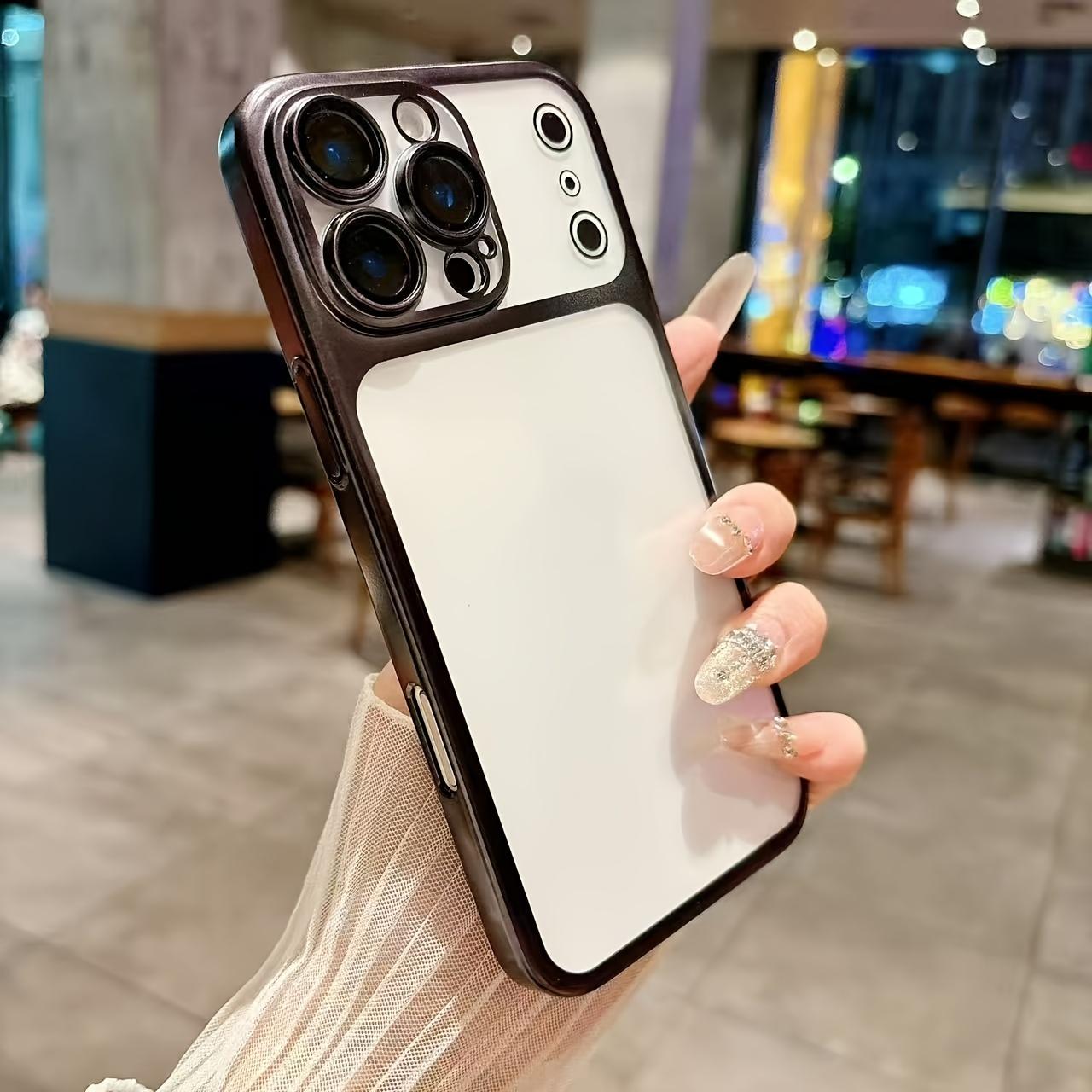 3 PCS [1 Phone Case with 2X Clear Screen Protectors]Phone Case - The Matte PC Electroplated Case Is Suitable for Iphone 17, 16, 15, 14, 13 Pro Max Plus Air Series, Featuring an Ultra-Thin Design And a Transparent End, Complete with a Lens Film