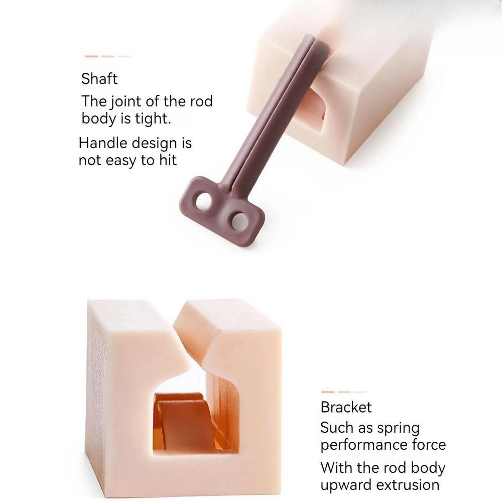 Manual Toothpaste Squeezer Roller - No-Installation Wall-Mounted Tube Dispenser, Strong Suction Save Paste Anti-Waste Bathroom Organizer, Fits All Tubes, Non-Slip Moisture-Resistant Tail Clip