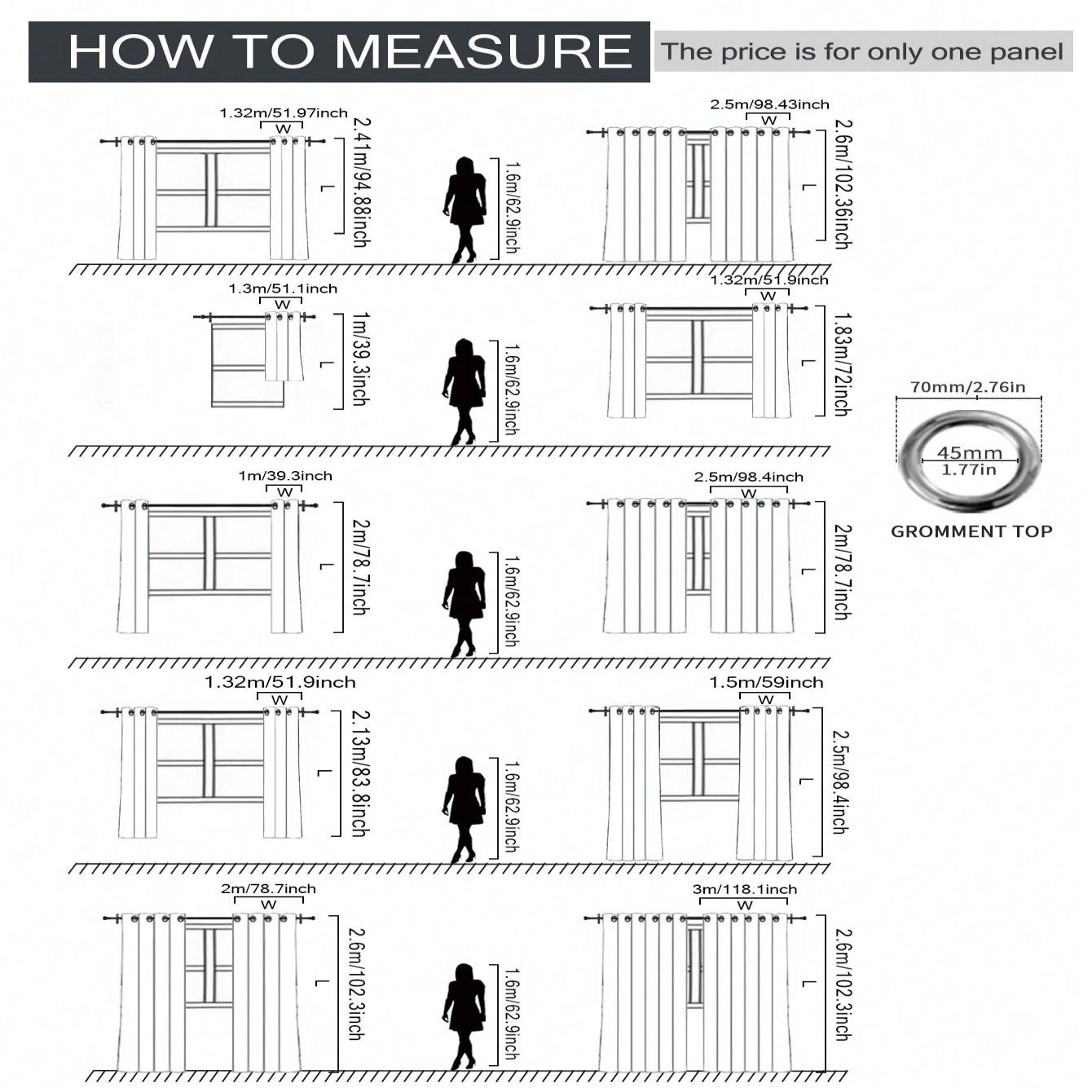 1pc Geometric Pattern Window Curtain Panel, Easy Install Curtain, Modern Grommet Privacy Curtain for Living Room, Balcony, Bedroom and Restaurant, Home Decorative
