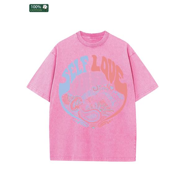 All-Season Men's Tshirts, Printed Men's Fashion, High-quality Heavy Washed Tee, Round Neck Loose Large Size Men's Short Sleeves Graphic Top.