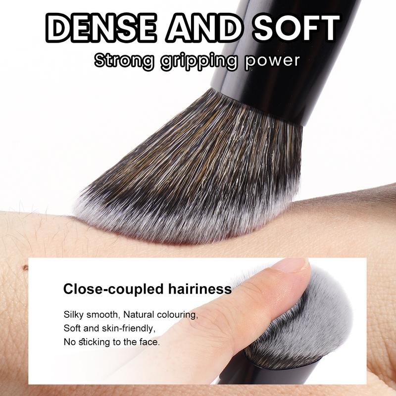 MAANGE 1pc Professional Double-Ended Makeup Brush, Sloping Foundation Brush Round Head Brush Powder Brush Concealer Brush for Blending Liquid Powder, Concealer Cream Cosmetics Blush Brush, Multifunctional Makeup Brush Gift for Women, Cosmetic Brushes