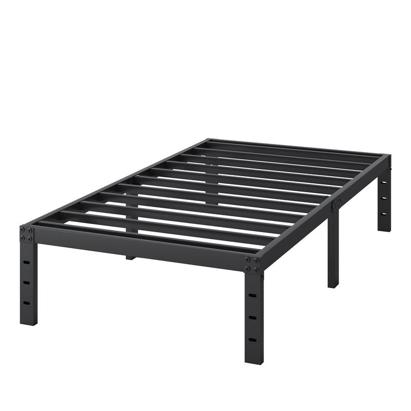 Edenza-Twin Bed Frames, 14 Inch 16 Inch 18 Inch Heavy Duty Metal Platform Bed Frame Twin Size Support Up to 3500 lbs, No Box Spring Needed/No Shaking/Steel Slat Support/Noise Free/Easy Assembly Edenza-Twin Bed Frames, 14 Inch 16 Inch 18 Inch Heavy Duty Metal Platform Bed Frame Twin Size Support Up to 3500 lbs, No Box Spring Needed/No Shaking/Steel Slat Support/Noise Free/Easy Assembly