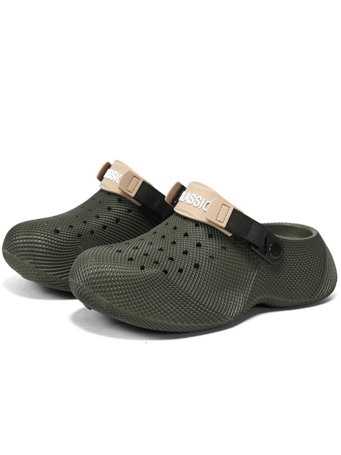 High-Quality Textured Eva Sandals, Arch Support, 6 Color Options, Striped Design, Breathable, Adjustable Back Strap, Unisex, All Seasons