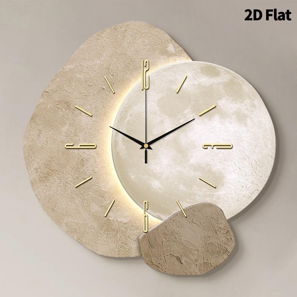 Creative Planet Decorative Wall Clock, Ultra-Quiet Sweep Movement, No Tick-Tick Sound, Perfect for Living Room, Bedroom, Office, Kitchen, Home Decor