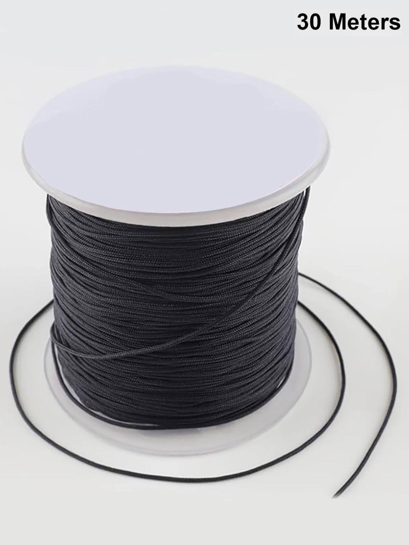 30m 0.8mm Nylon Rope, Durable and Strong, Ideal for Bracelets, Beaded Jewelry, Necklaces, Braids, Knots, Wind Chimes, Blinds, Crafts
