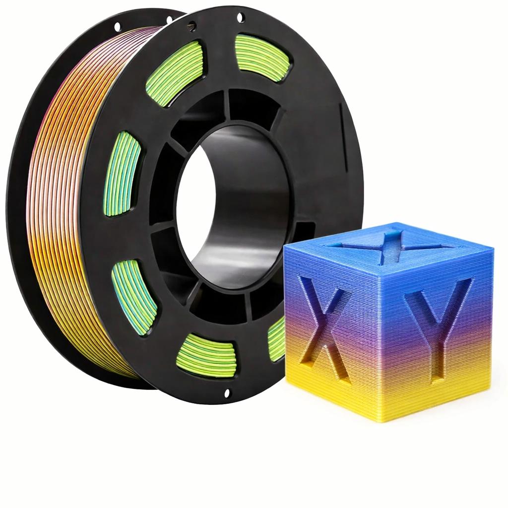 High Precision Three-Color Silk Gradient Pla Printing Filament 1.75mm ...