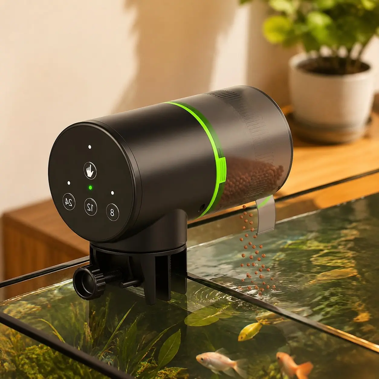 Automatic Fish Feeder for Aquarium: One-Touch Easy Setup & 3 TimersGift
