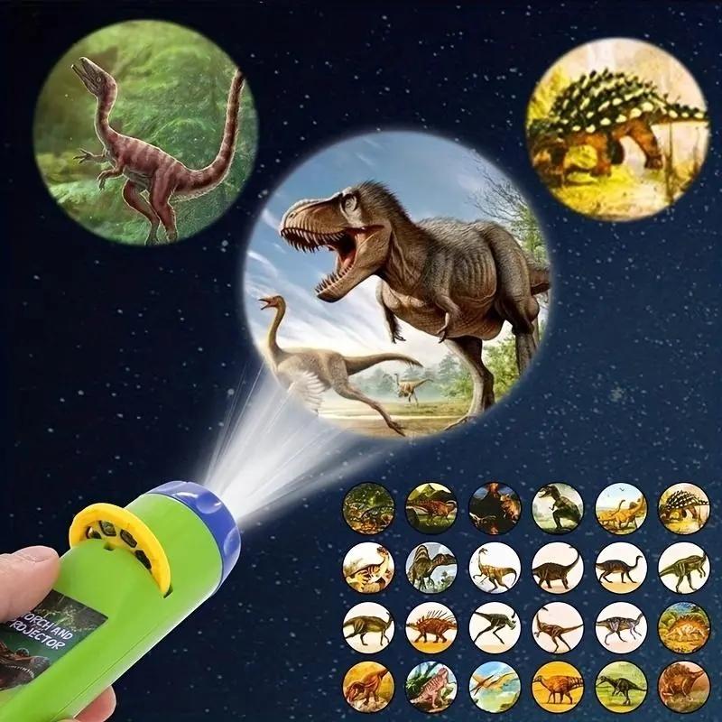 Dinosaur Projector Flashlight, Portable Dinosaur Projector Flashlight, Night Light Technology Toy For Gift dinosaur toys dinosaur toys for kids 3-5 dinosaur toy kids flashlight dinosaur clothes for boys dinosaur light projector dinosaur flashlight