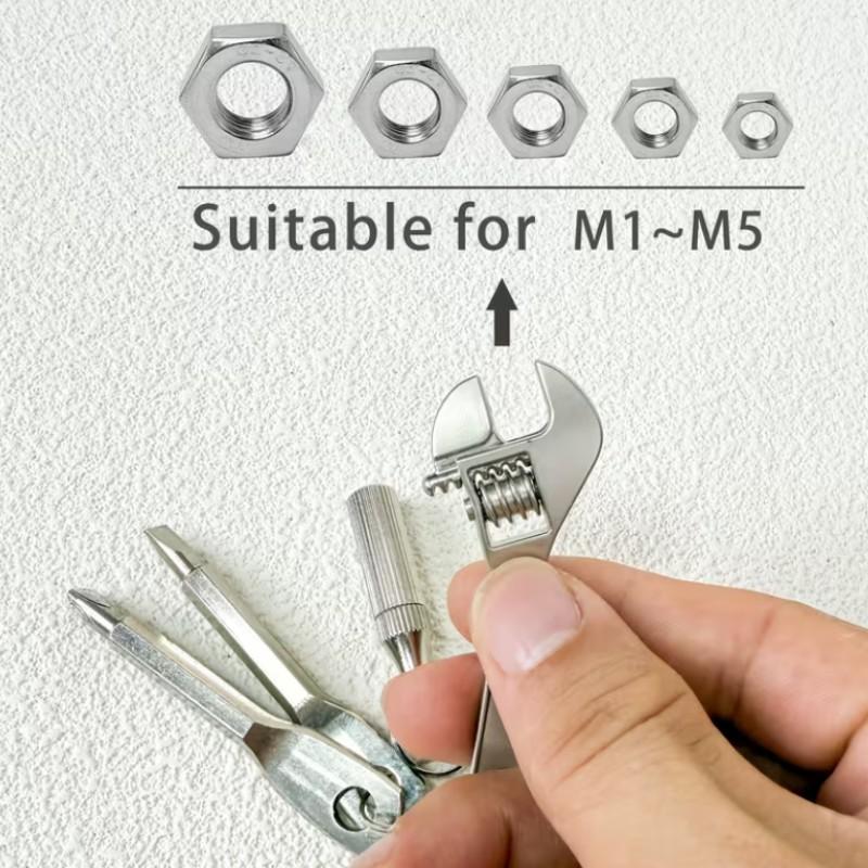 4-In-1 Pocket Mini Tool Set, Edc Portable Multi-Tool Kit, Multifunctional Tool, Compact Design for Daily Use & Emergency Preparedness, Durable Construction, Keychain Portability