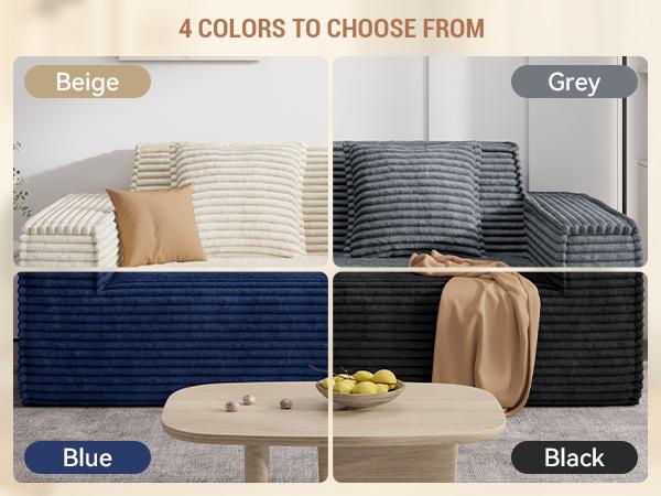 75'' Cloud Loveseat Sofa, No Assembly Required Comfy Deep Seat Couches 1 pcs for Living Room, Bedroom, Apartment