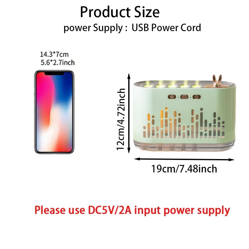 Pickup sensor humidifier diffuser with colored flame and sound spray, switch mist light mode, with aromatherapy essential oil, 7-color LED automatic shut-off, for home bedroom, living room decoration, office, birthday gift, Aroma Diffuser Humidifiers